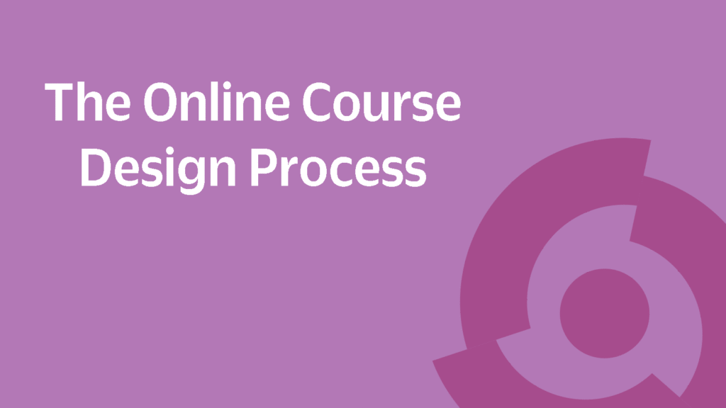 A Roadmap for Online Course Development