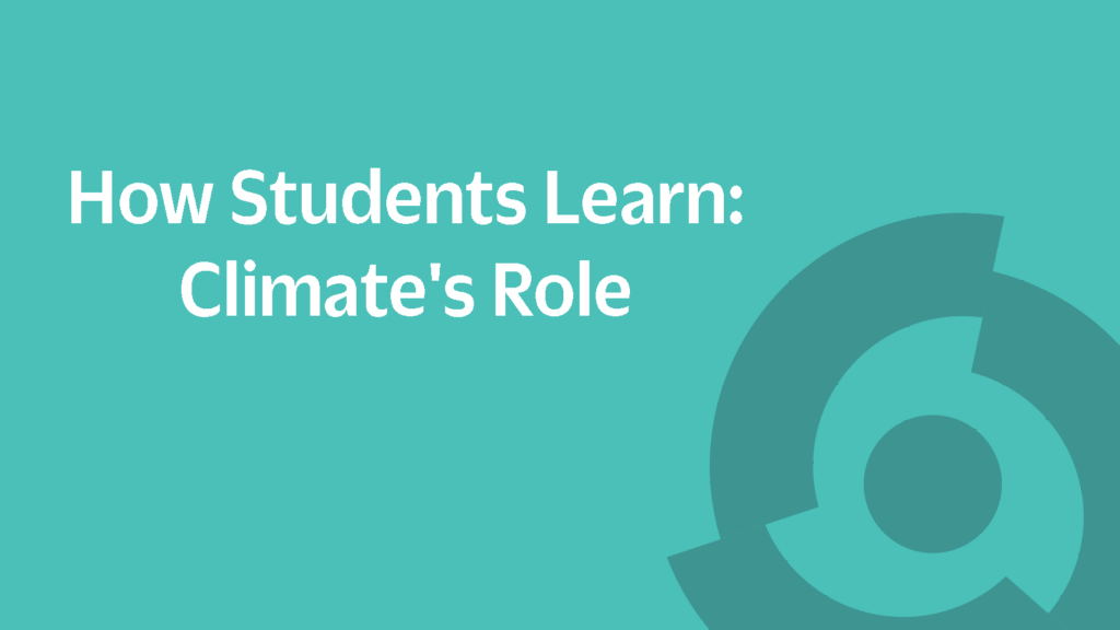 Creating a Course Climate that Enhances Learning