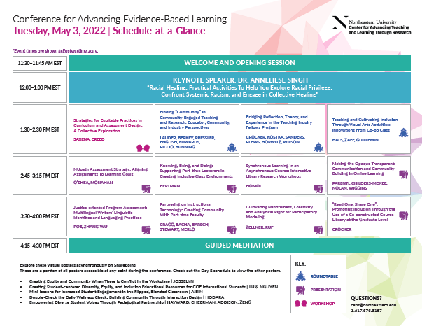 Schedule | Center for Advancing Teaching and Learning Through Research