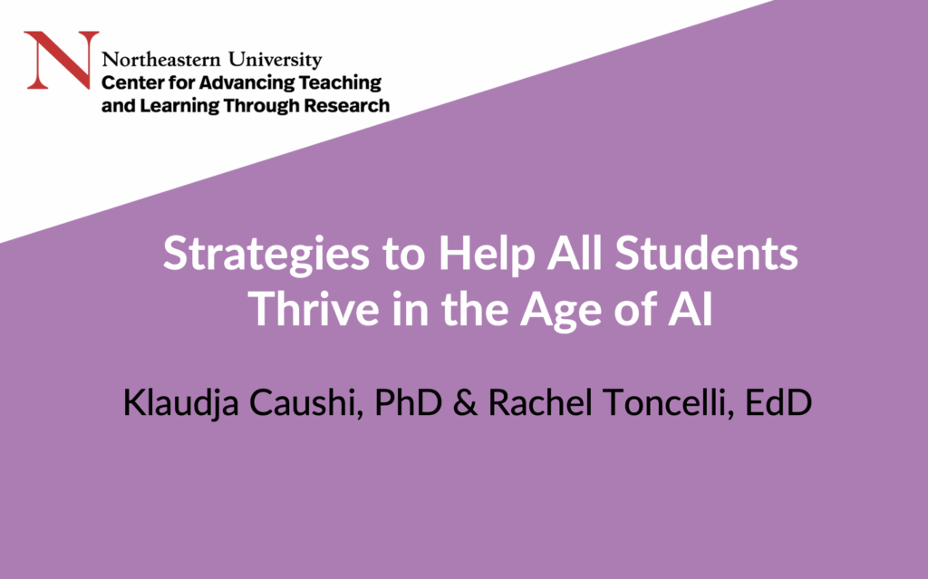 Strategies to Help All Students Thrive in the Age of AI
