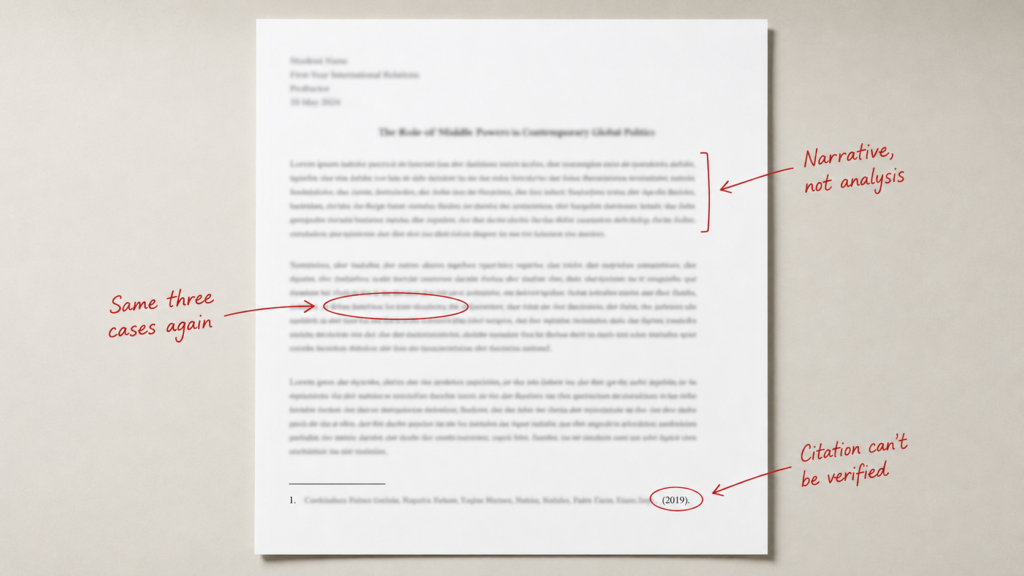 Draft text with corrections