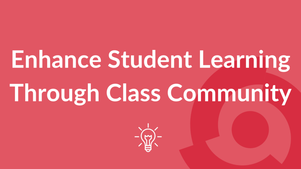 Building a Sense of Belonging and Community into an Online Course