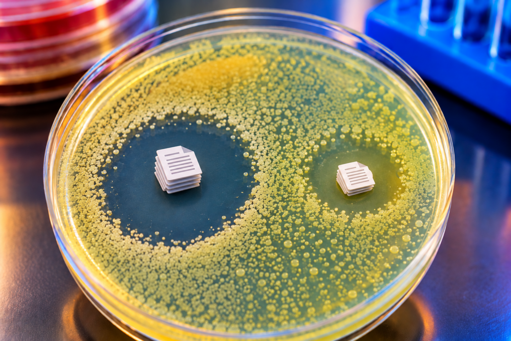 image of figurative Research papers in a petri dish